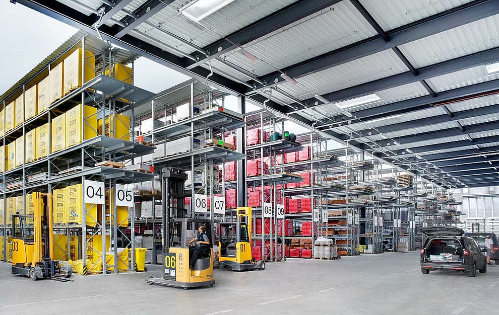 Construction materials prepared for safe storage and delivery